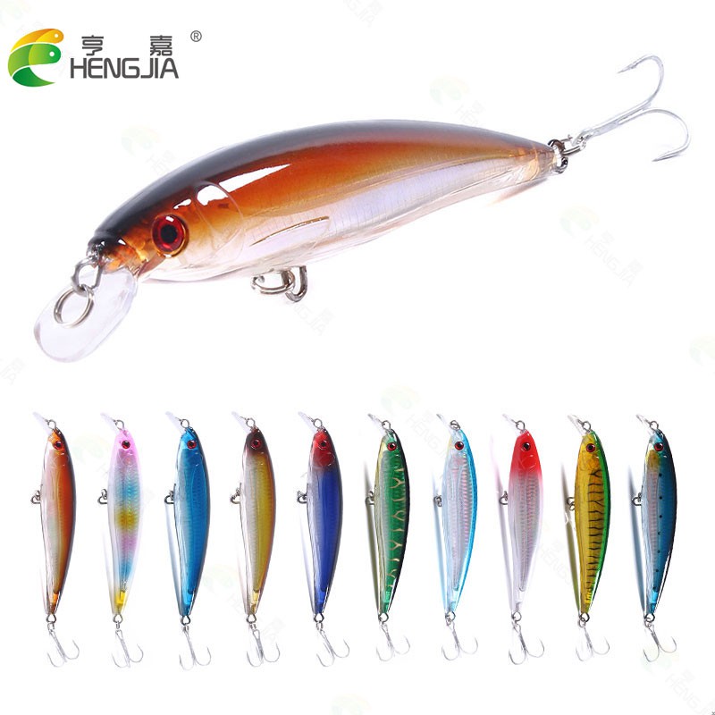 HENGJIA 1Pcs 16cm/41.5g Big Minnow Umpan Pancing Swimbait Floating Fishing Lure Crankbait Bass Ikan Rattle Bait