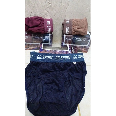 Sempak Nugros dewasa karet boxer termurah | cd pria nugros sport polos karet boxer bahan katun