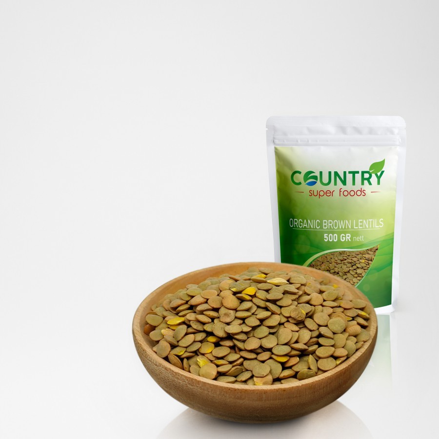 

[ 500 gr ] Organic Brown Lentils | Kacang Lentils Cokelat - 500gr