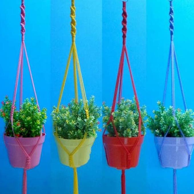 Tali Pot Gantung / Gantungan Pot / Hiasan Dinding / Tali Macrame