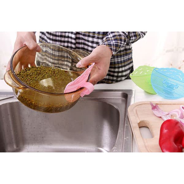 Klip Penyaring Air Untuk Mangkuk Cuci Beras Atau Buah Murah + Gratis Ongkir