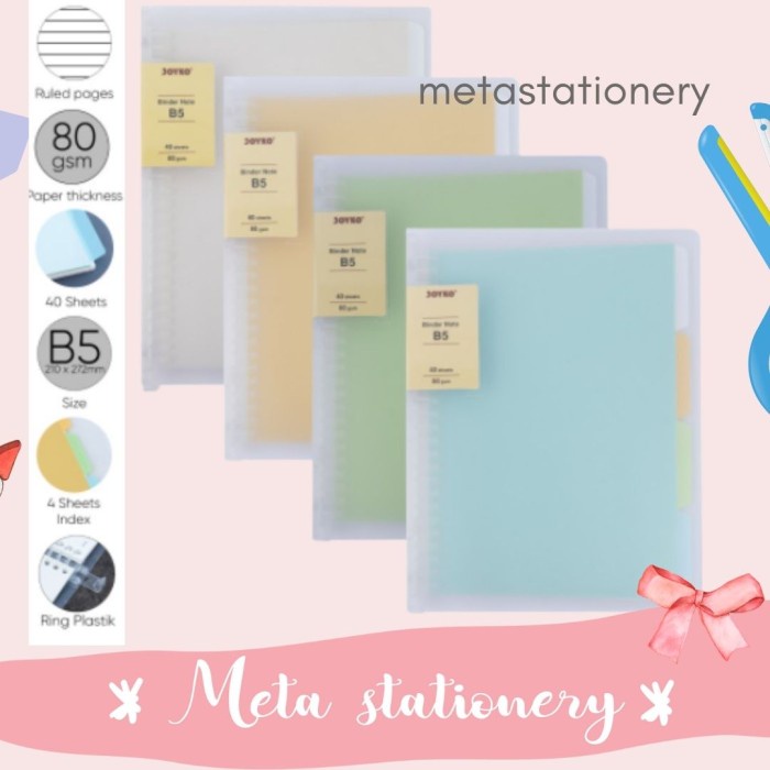 

Murah Binder Note Cover Transparan Joyko B5-Tp-P144 Diskon