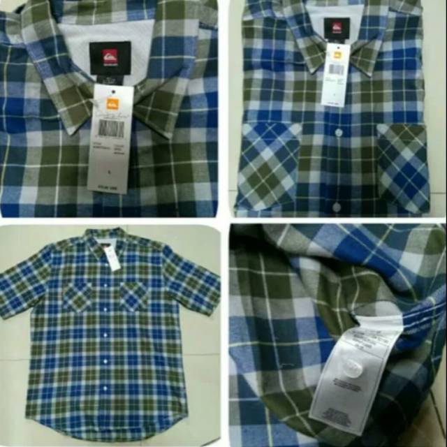 Kemeja Quiksilver flanel Original