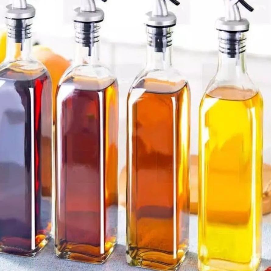 

TERLARIS BRANDS FESTIVAL Botol Minyak Goreng Kaca 1000 ml / 1 liter + Tutup Multifungsi