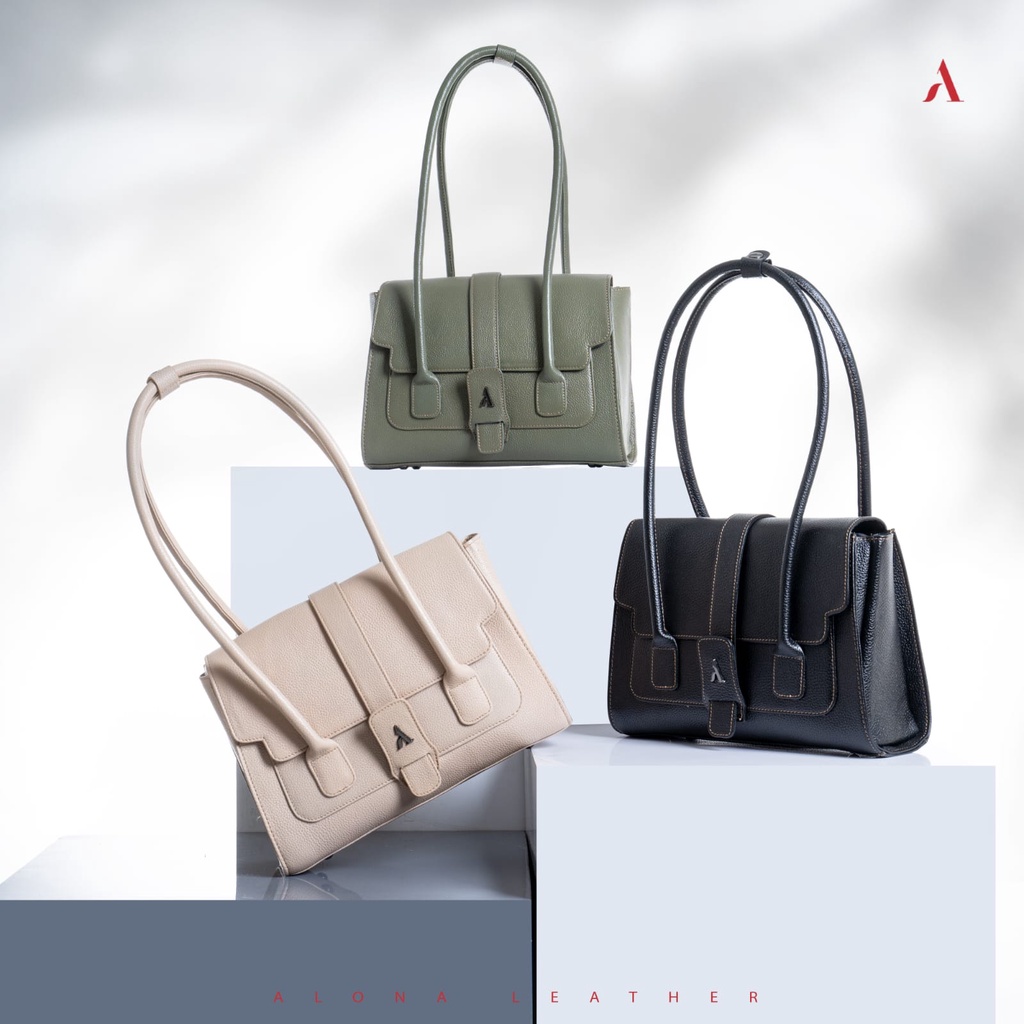 Reven Leather-Alona Leather Tas Wanita Kulit Asli Alona Lamia Bag/Tas Terbaru kekinian fashionable