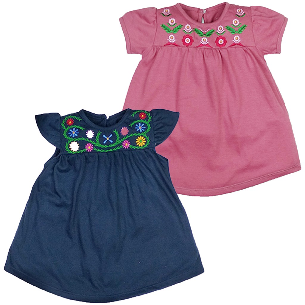 Bearhug Dress Anak Perempuan Emboridery XDD P1 Lengan Pendek 6-18M-2