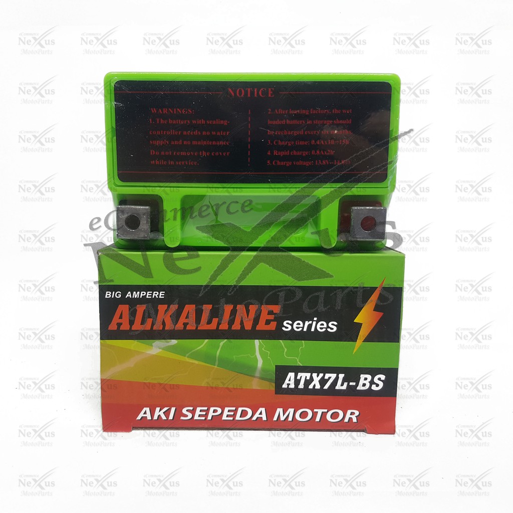 Aki Motor Grandcell Alkaline ATX7L-BS YTX7L YTX7L-BS GTZ8V YTZ8V ATX7F 12V 7Ah KLX Tracker KSR