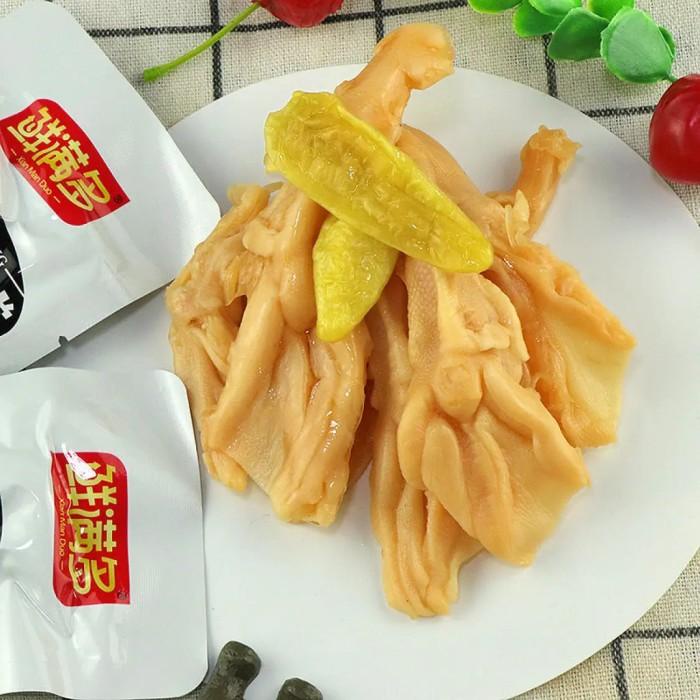 

Xian Man Duo Qu Gu Ya Zhang Boneless Duck Feet Ready To Eat Berkualitas