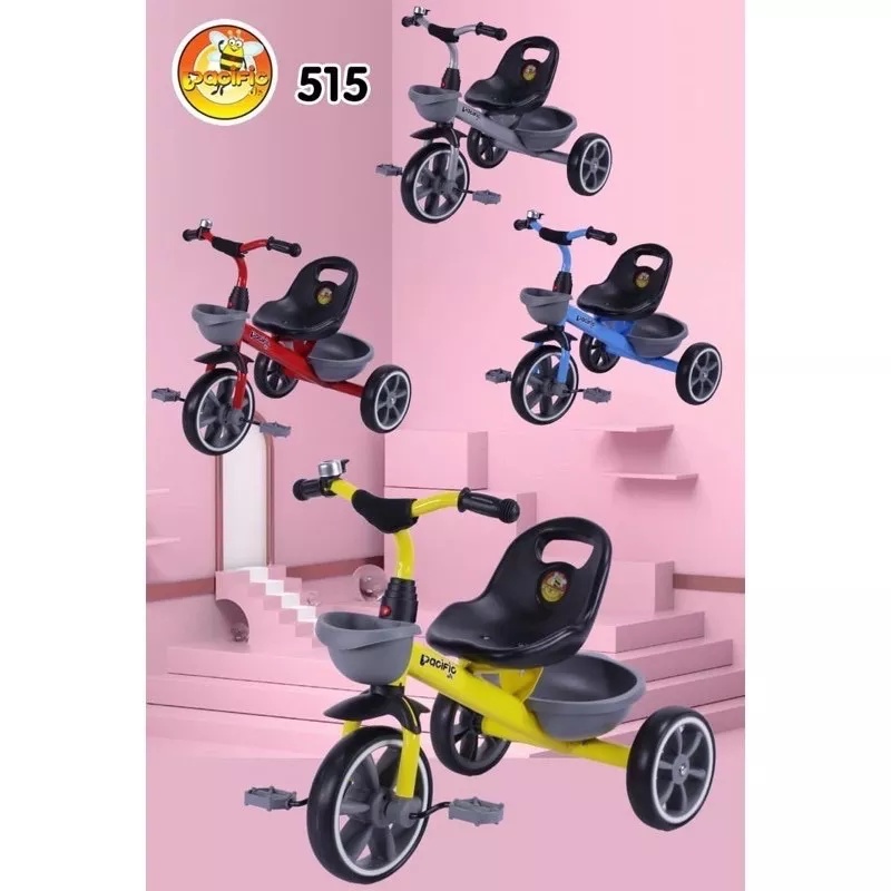 Stroller PACIFIC TRICYCLE 515 PC-515 Tricycle Stroller Micro Trike Smart Trike Sepeda BMX Sepeda Ana