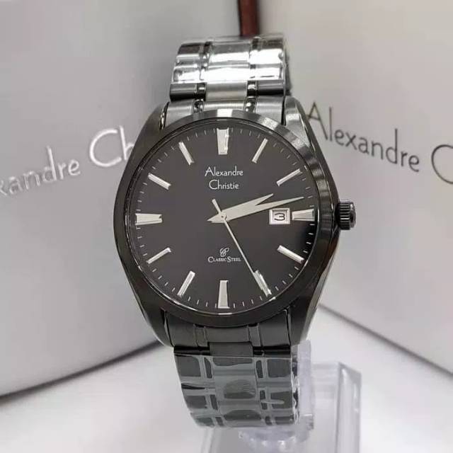 JAM TANGAN PRIA ALEXANDRE CHRISTIE AC 8515 FULL BLACK