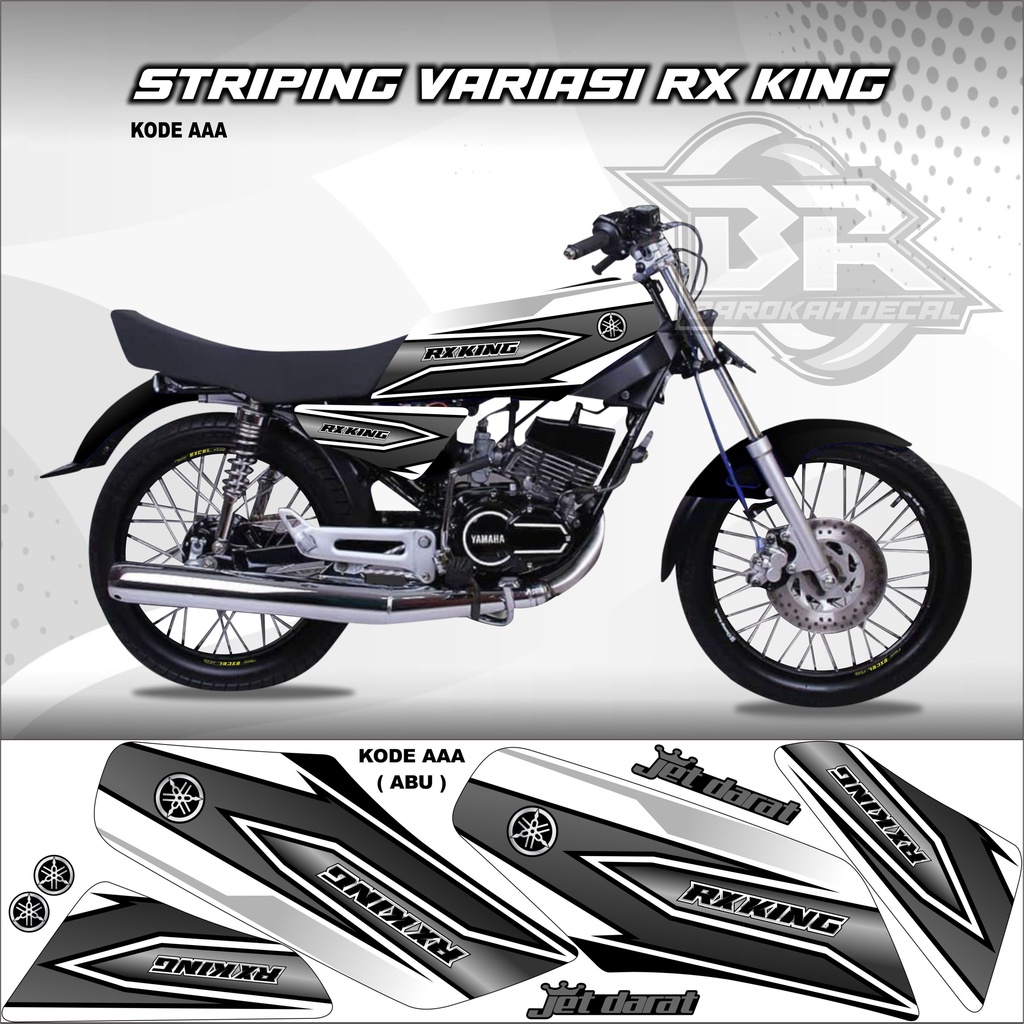 Sticker Rx King Variasi Stiker Lis Striping Rx King Kode AAA