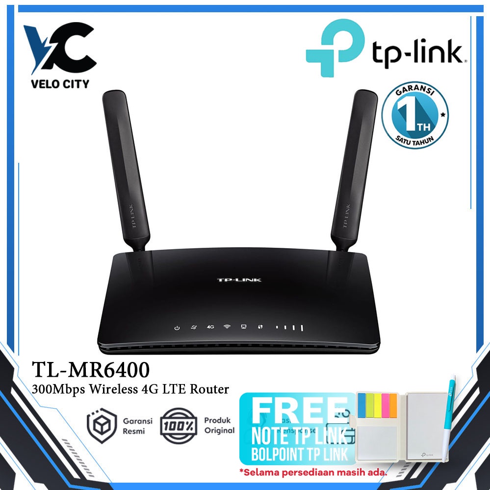 TPLink MR6400 Wifi Router Modem Wifi 4G UNLOCK All Operator - Garansi Resmi 1 Tahun