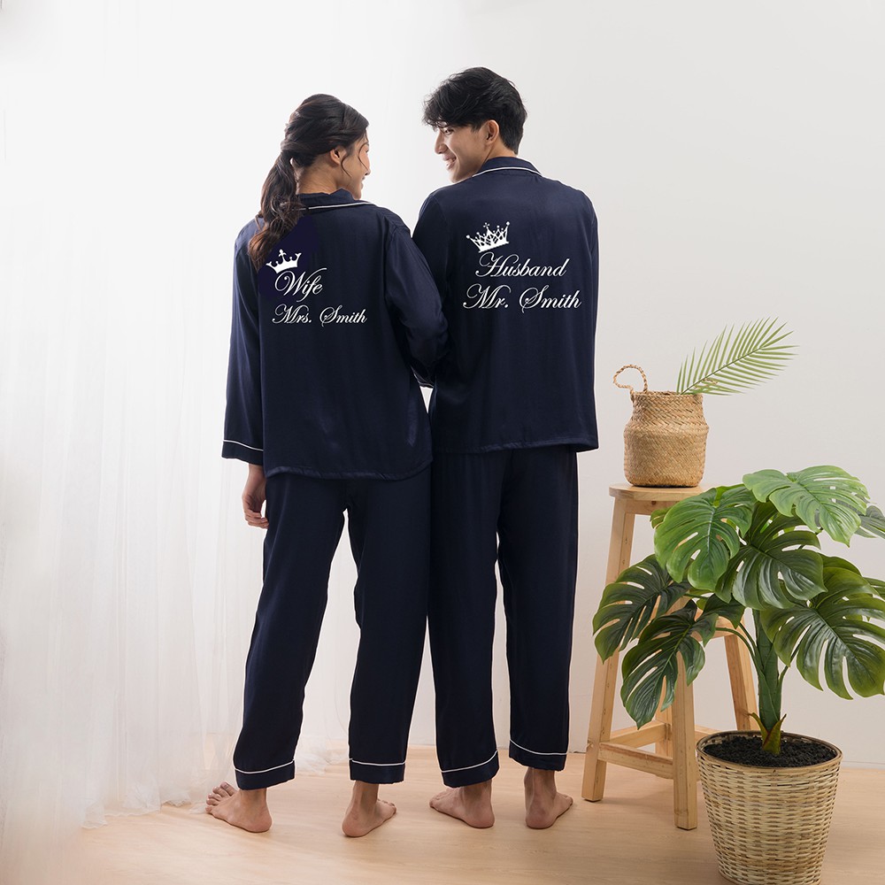 Zavyn Setelan Piyama Satin PP King Husband Wife Queen