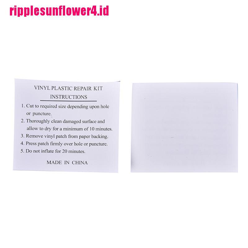 10pcs Patch Perekat Bahan PVC Untuk Perbaikan Kasur Angin