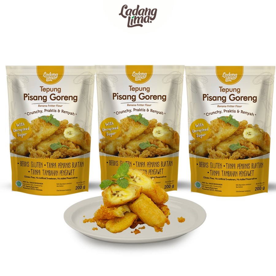 

Ladang Tepung Pisang Ladang Lima 200gr Gluten Free & Non MSG