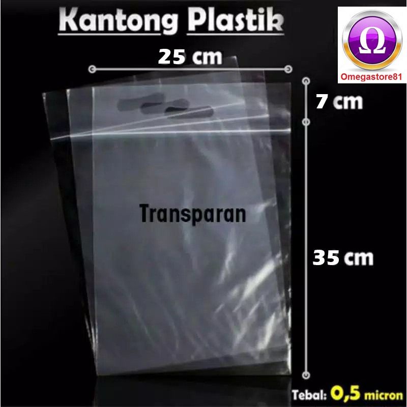 [isi 20] plastik klip pond ziplock ctik 25x42 cm (25×35+7 cm) transparan packing baju tebal 50 micron