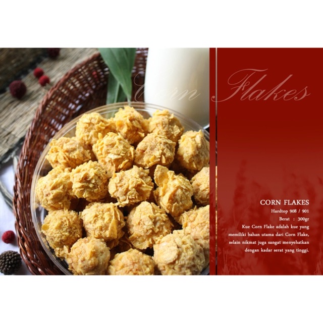 

Cookies kue kering lebaran corn flakes 300gram