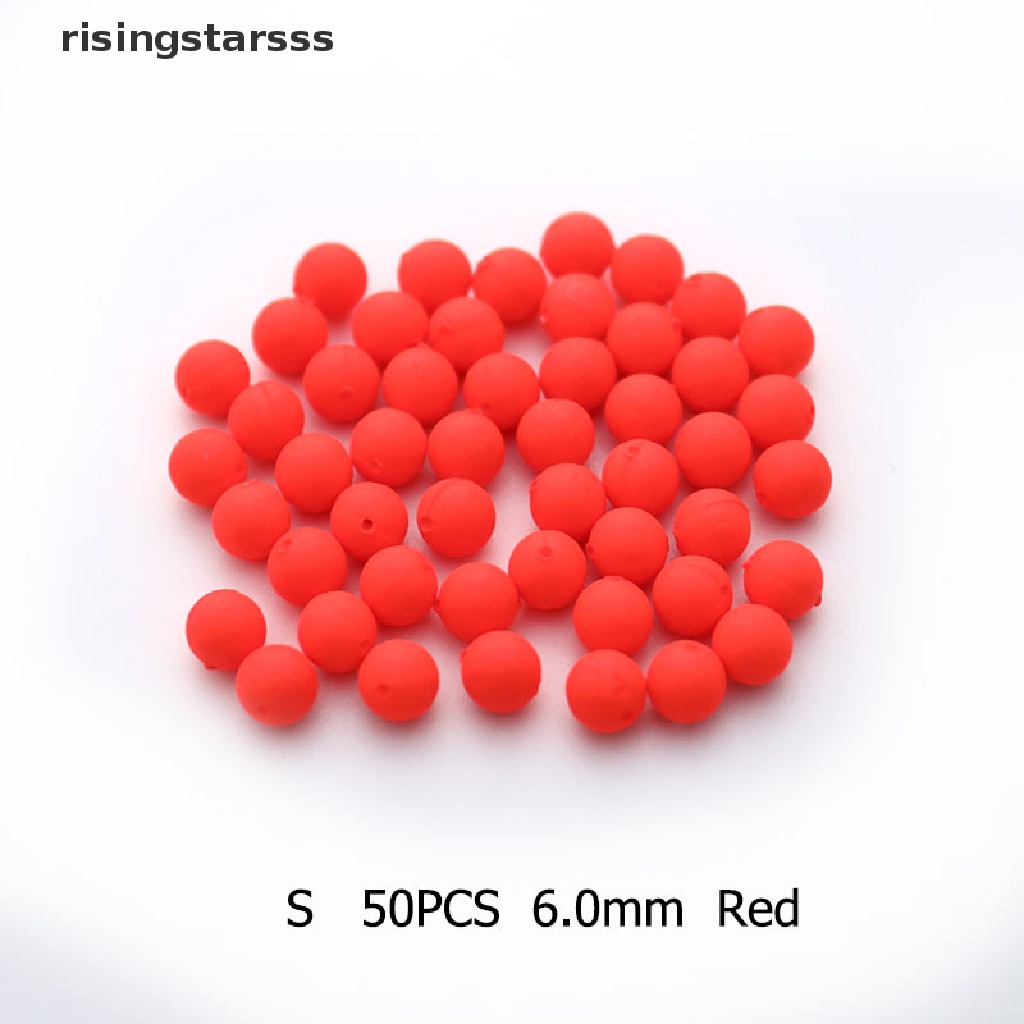 Rsid Span-new 50pcs Floag Bobbers Memancing Fluorescent Drift Ball Mancing Pelampung Busa Bola Jelly