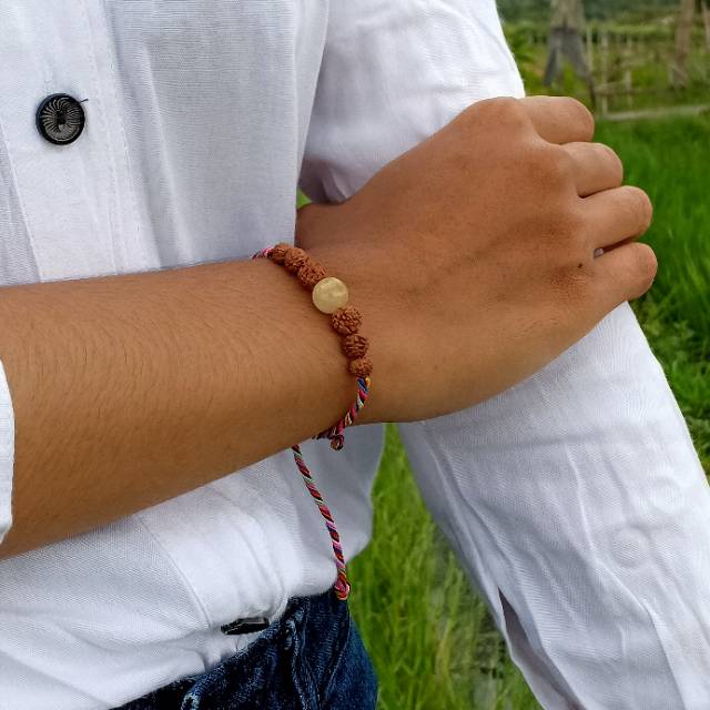 Gelang Sangadatu Rambut Sedana Genitri / Gelang Bali / Gelang Sangadatu / Gelang Rambut Sedana ? Gelang Batu Rambut Sedana / Gelang Warna Warni / Gelang Rudraksa / Oleh Oleh Bali / Craft Dewata