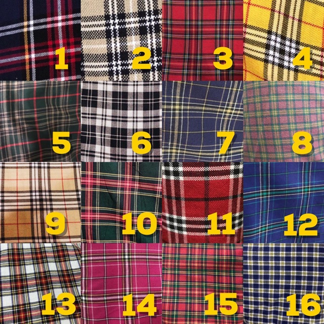 Basic pants tartan big size