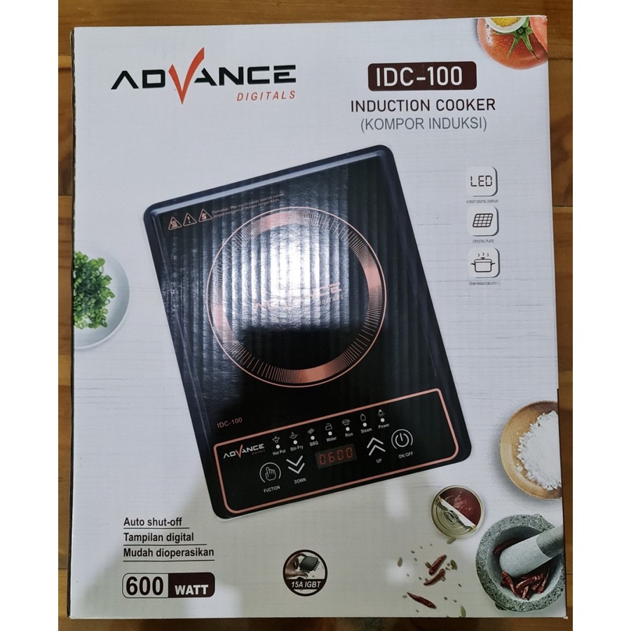 [PROMO HEBOH] KOMPOR LISTRIK/KOMPOR INDUKSI ADVANCE IDC-100 600 WATT PRAKTIS DAN HEMAT DAYA