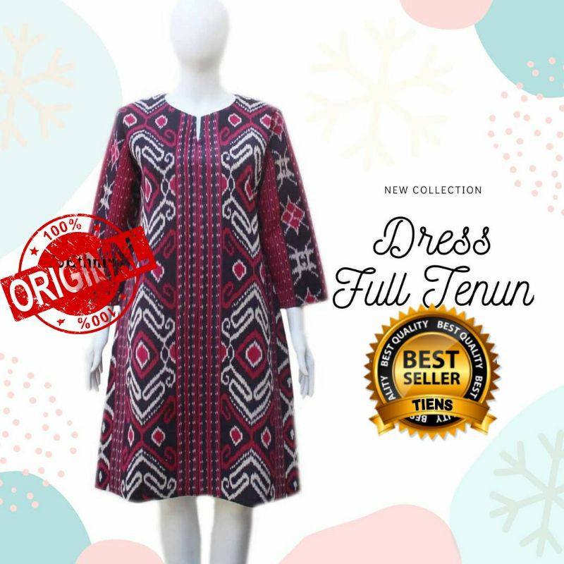 Dress tenun najwa maluku bajutenunjepara DTB77