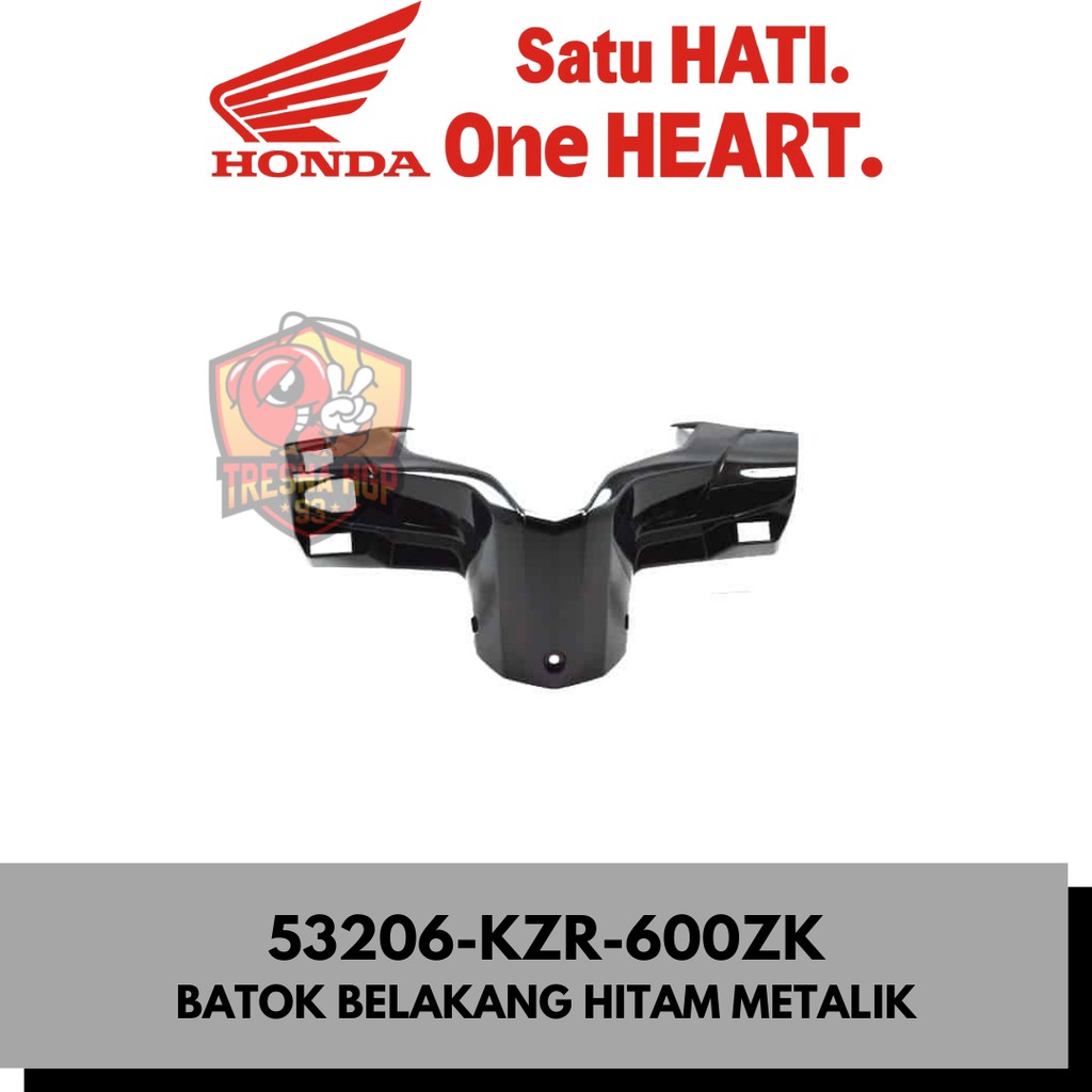 53206-KZR-600ZK BATOK BELAKANG HITAM METALIK VARIO 125 FI NON ISS ORIGINAL | COVER HANDLE RR (BLK) 5