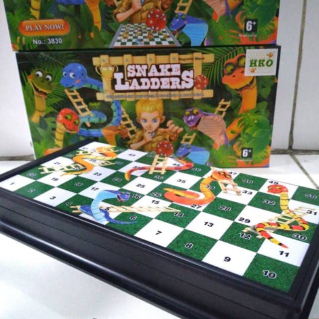Ular tangga,magnetic board mainan hobby