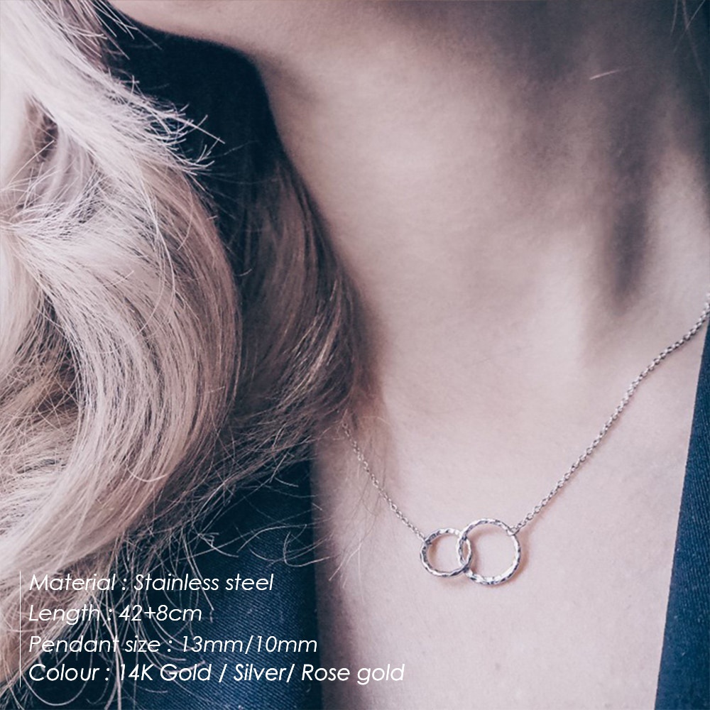 Kalung Choker Liontin best friend Bahan Stainless steel Untuk Wanita