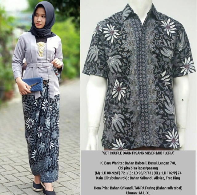 KEBAYA KUTUBARU COUPLE PITA / BATIK COUPLE