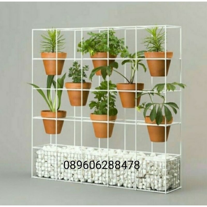 Rak Bunga Besi 8 Susun-Rak Pot Tanaman Hias Halaman Rumah-D12