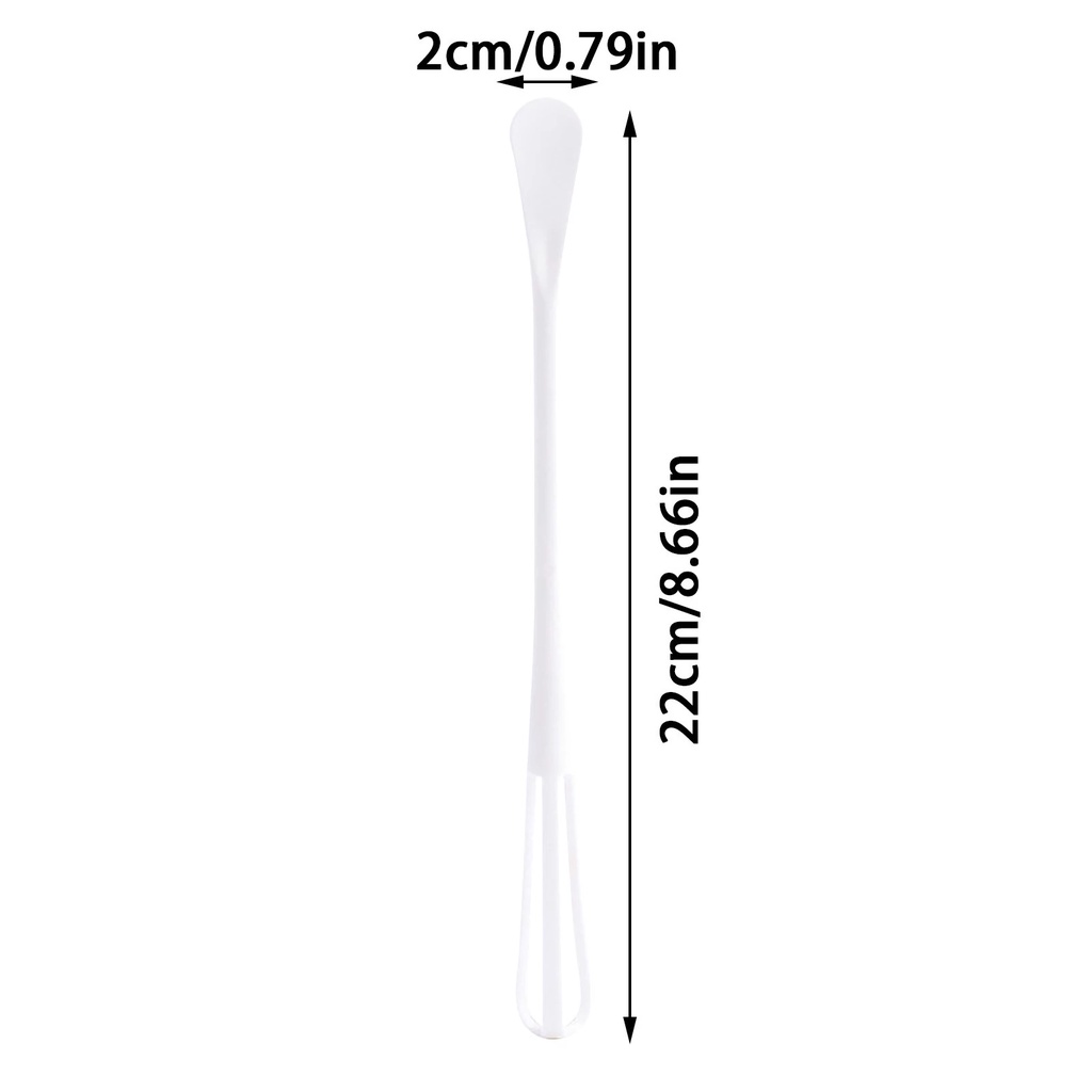 Double Head Long Strip Double Head Mini Whisk With Small Spoon