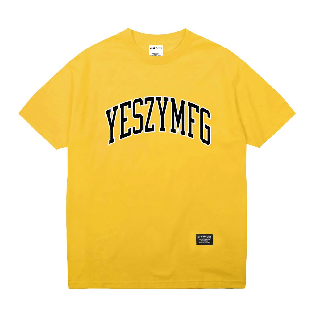 YESZY.MFG Tshirt Mustard Ancient F. Black White