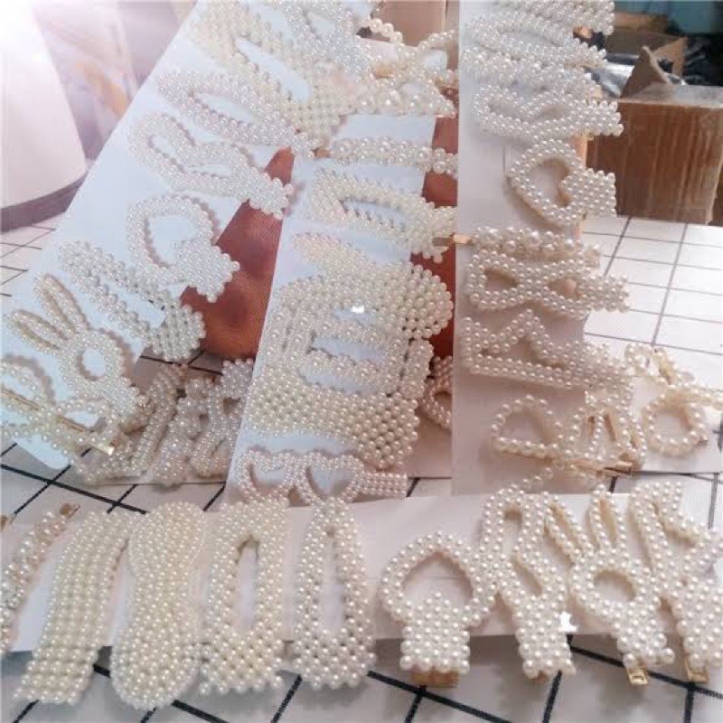 jepit rambut korea jepitan poni mutiara