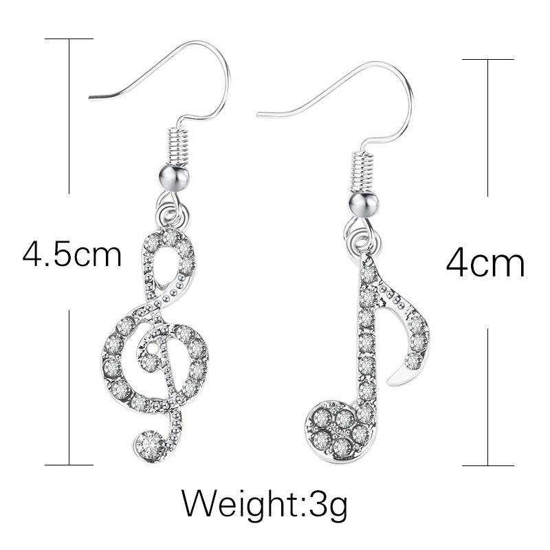 [Bayar Di Tempat] Anting Melodi Silver Untuk Wanita / Aksesoris Fashion Anting Melodi Untuk Wanita