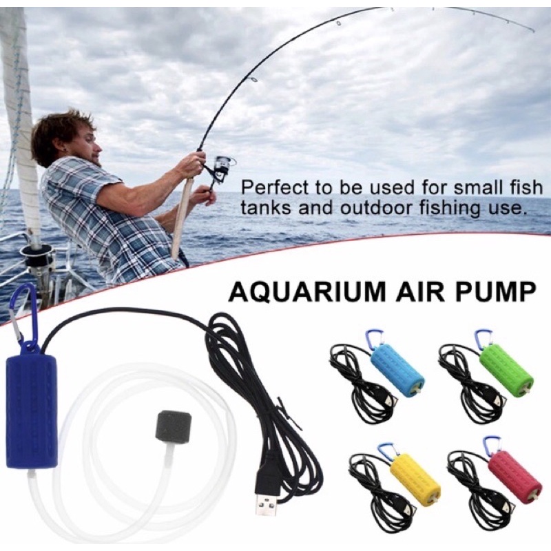 Aerator ACDC ac dc aerator usb airpump aerator usb dc pompa udara aquarium portable