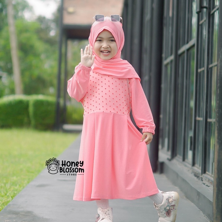 HONEYBLOSSOM gamis bayi alesha / gamis bayi perempuan satu set polos