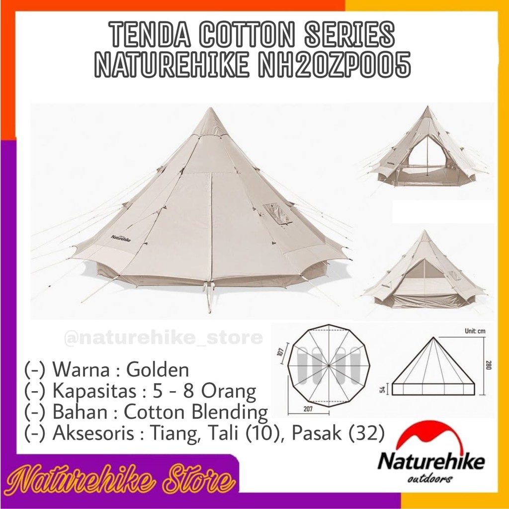 Tenda Cotton Series Naturehike NH20ZP005