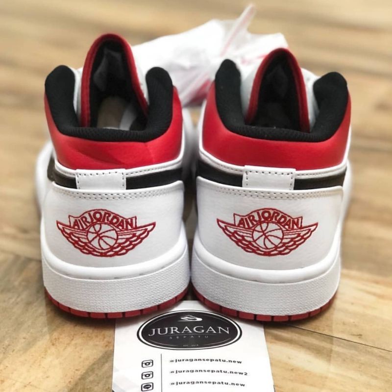 Nike Air Jordan 1 Low &quot;White/University Red-Black&quot;