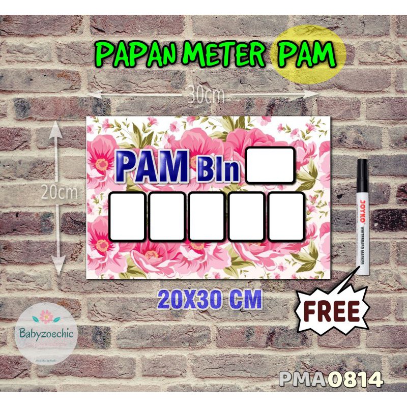 

Zoe Papan Meter Listrik PLN PAM motif Unik - Flower 14