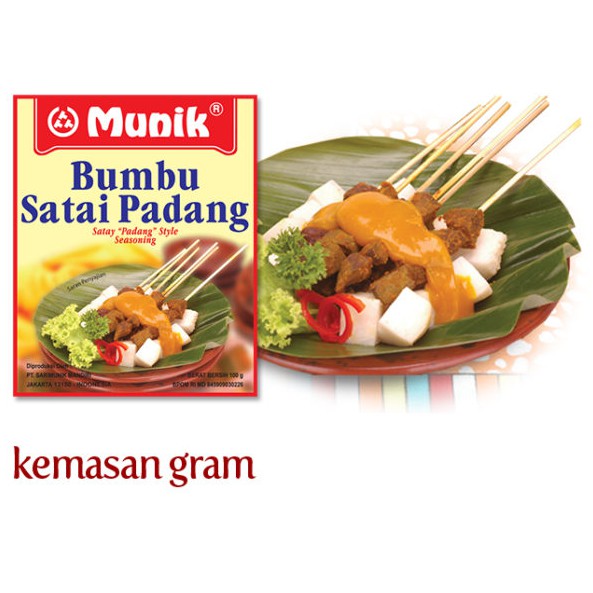 Munik Bumbu Satai Padang 100g Shopee Indonesia