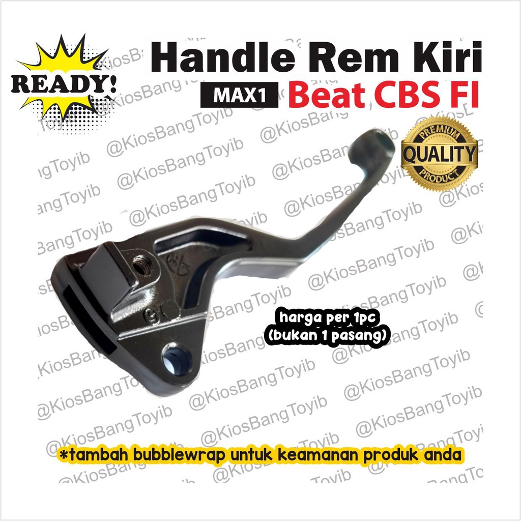 Handle Tuas Rem Kiri (L/H) Honda Beat CBS FI Vario 125 HITAM / SILVER MAX1)