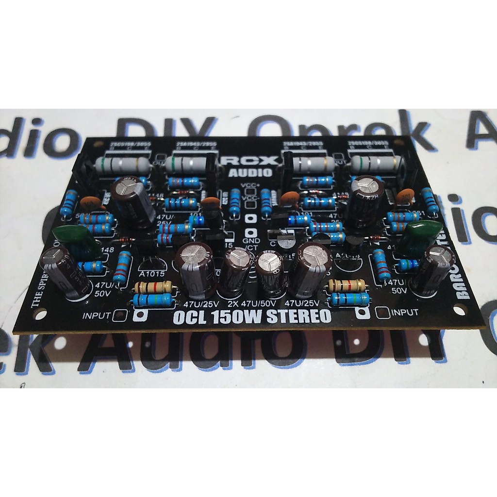 DIY KIT OCL 150 Watt STEREO POWER AMPLIFIER OCL tanpa TR