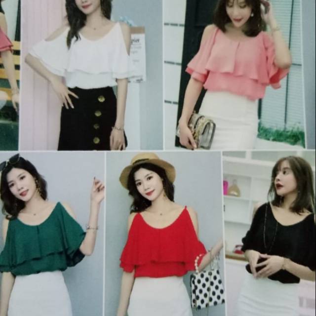 ATASAN WANITA / ATASAN SIFON / BLOUSE CHIFFON WANITA