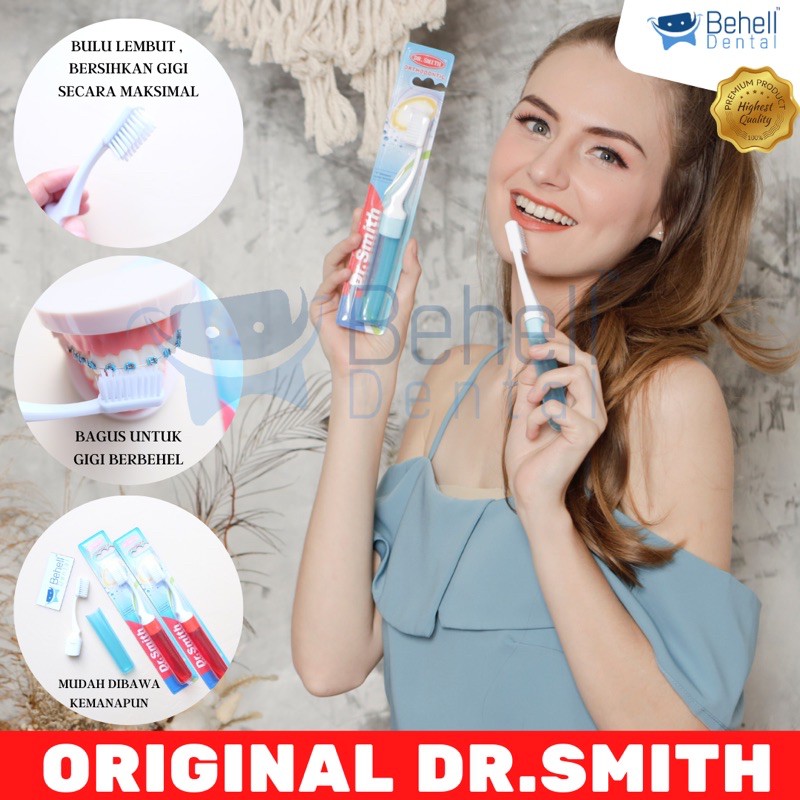 BEHELLDENTAL / SIKAT GIGI BEHEL ORTHO DR SMITH / BRUSH KAWAT DR.CLARK DR.SMITH ORI PENGHILANG PLAK