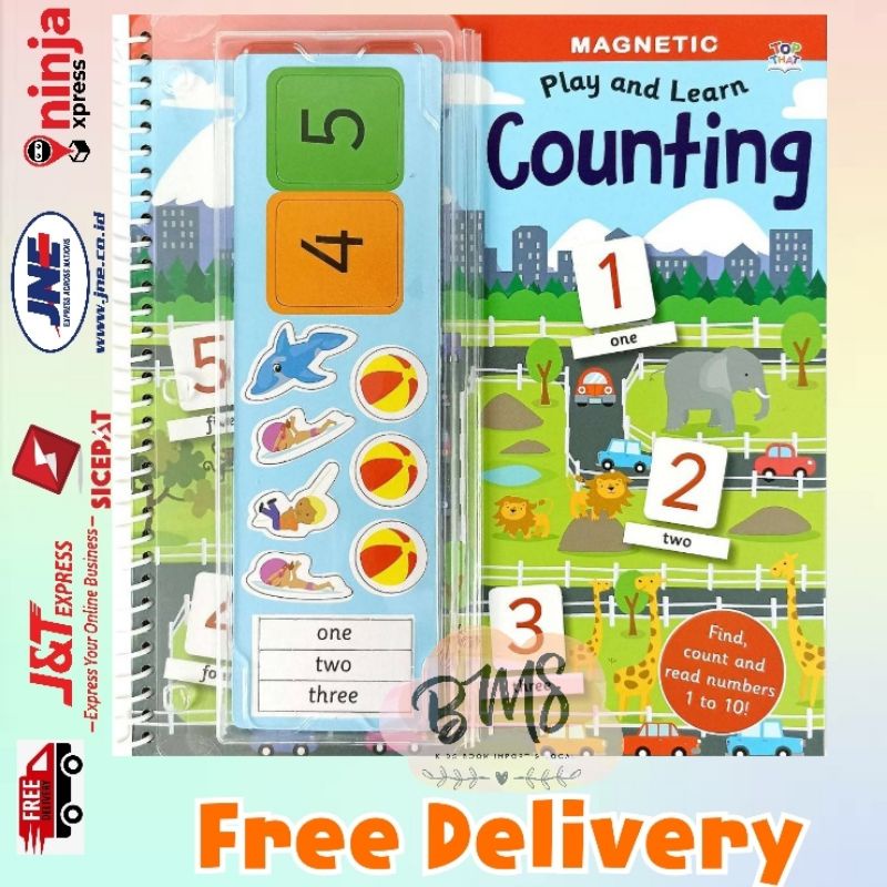 Magnetic Play and Learn COUNTING activity book