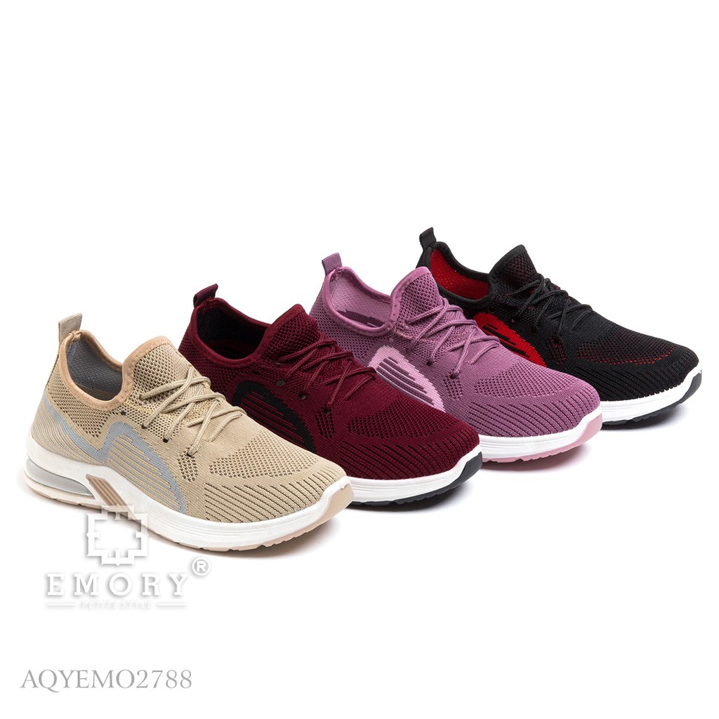 EMORY FLYKNIT SNEAKERS AQYEMO2788 SEPATU SPORT WANITA IMPORT BATAM