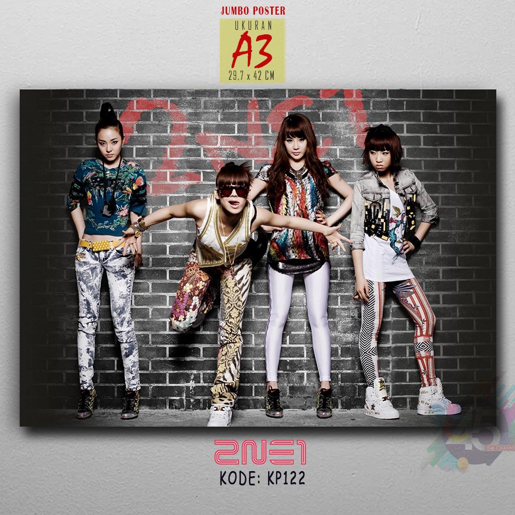 K-POP Korea 2NE1 Poster Kayu Girl Group Hiasan Dinding Kamar Cewek Bintang Korea Selatan Bukan EXO