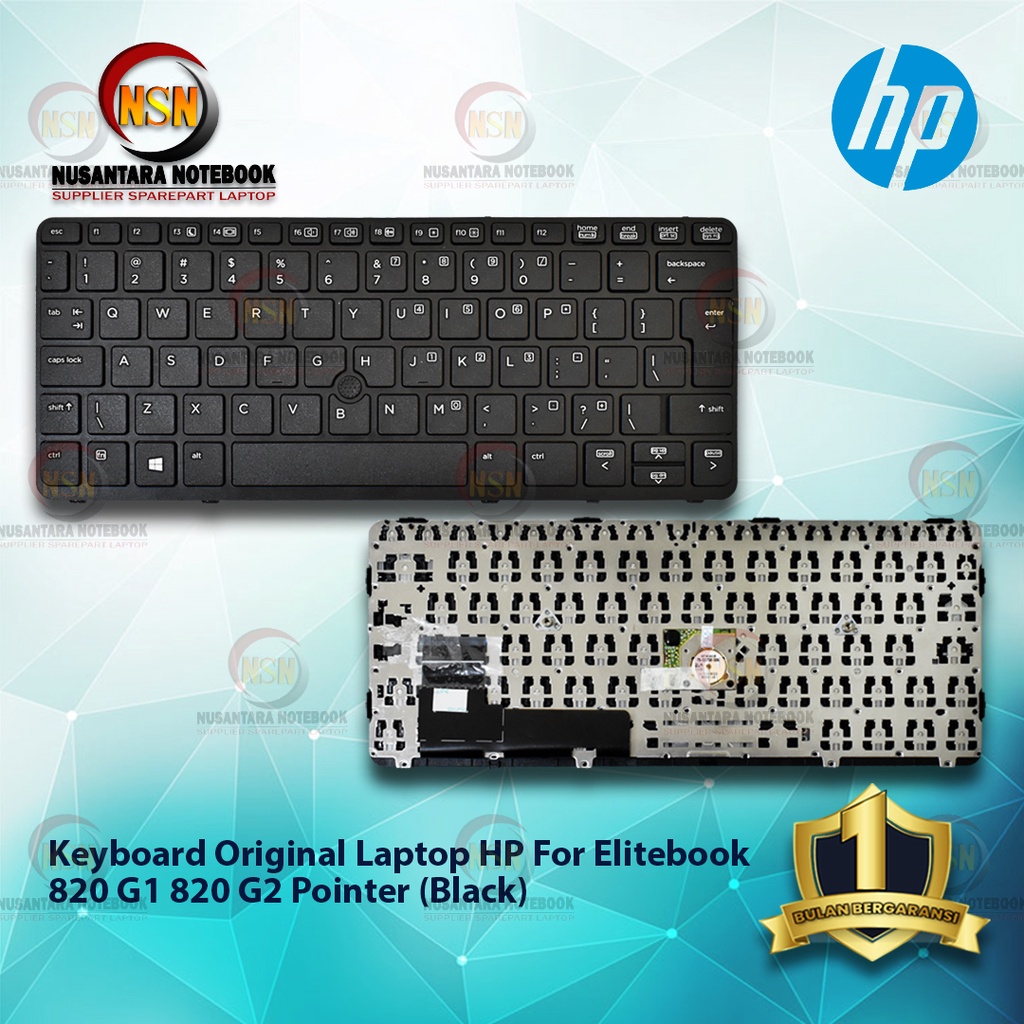 Keyboard Laptop Original HP For Elitebook 820 G1 820 G2 Pointer