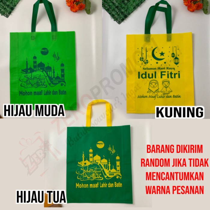 

NEW Tas lebaran Idul Fitri - Eid Mubarak - Tas Kain Model Eco Bag - P25XT35XLS8cm